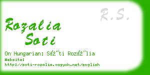 rozalia soti business card